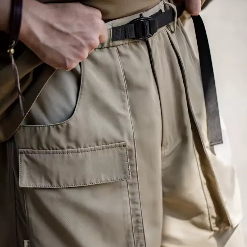 Casual Shorts Large Pockets | Solid Pants Men&