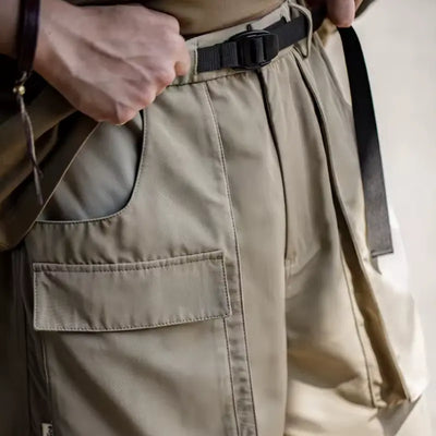 Casual Shorts Large Pockets | Solid Pants Men's Shorts Amekaji