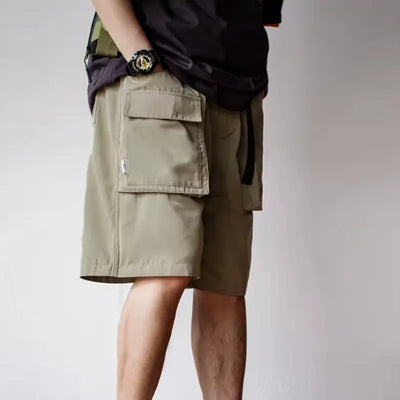 Casual Shorts Large Pockets | Solid Pants Men's Shorts Amekaji