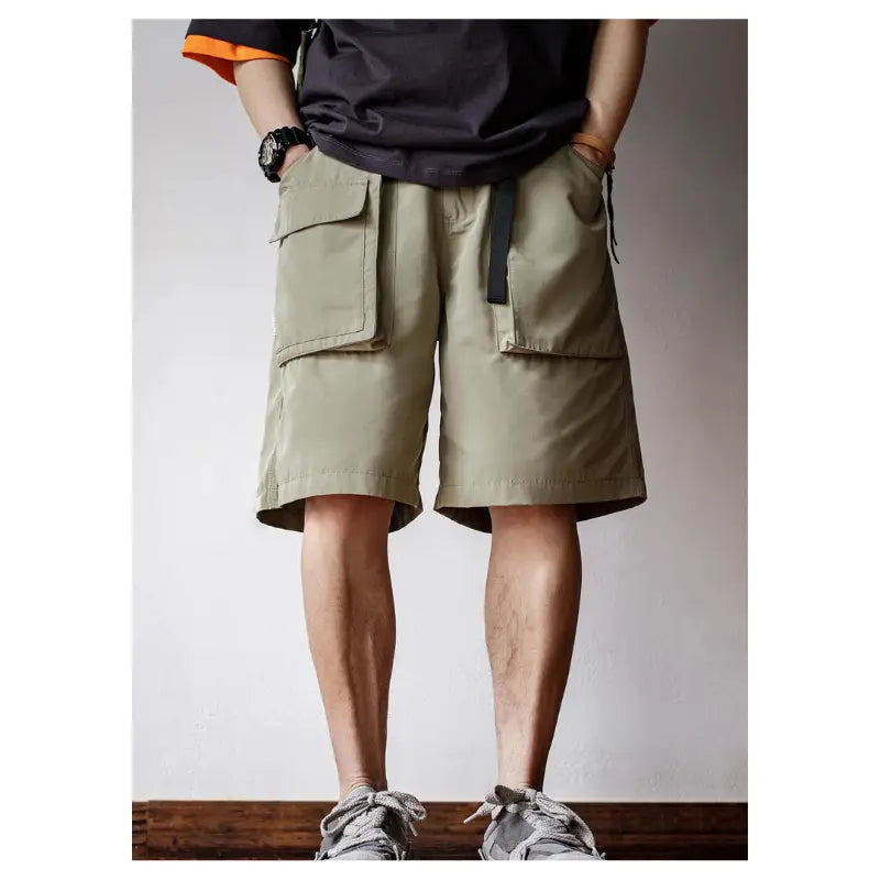 Casual Shorts Large Pockets | Solid Pants Men's Shorts Amekaji