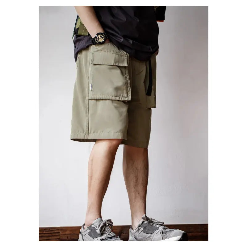 Casual Shorts Large Pockets | Solid Pants Men&