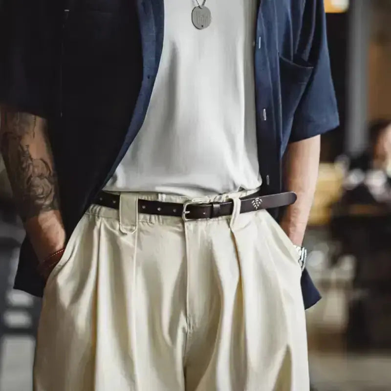 Cowhide Belt Genuine Leather | Men&