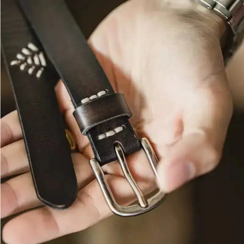 Cowhide Belt Genuine Leather | Men&