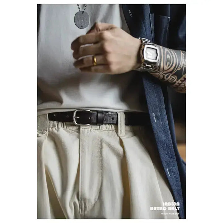 Cowhide Belt Genuine Leather | Men&