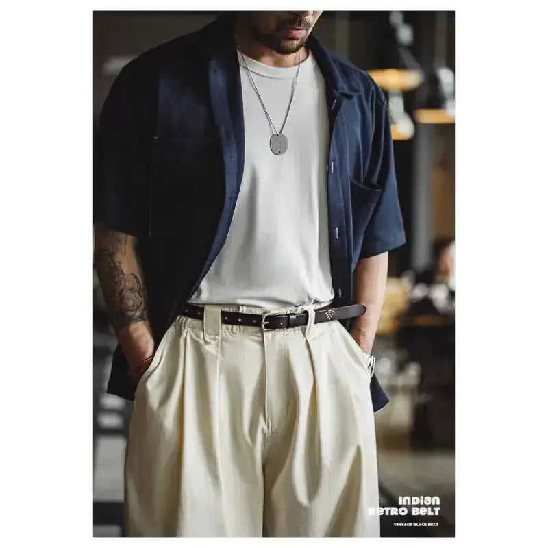 Cowhide Belt Genuine Leather | Men&