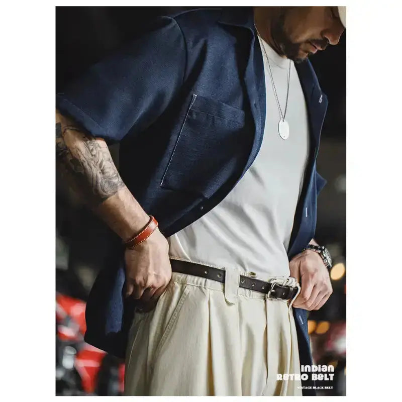 Cowhide Belt Genuine Leather | Men&