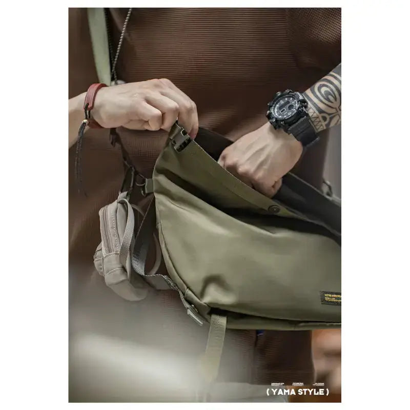 Crossbody Bags Men Multifunctional | Shoulder Messenger Bag Amekaji