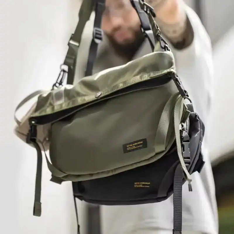 Crossbody Bags Men Multifunctional | Shoulder Messenger Bag Amekaji