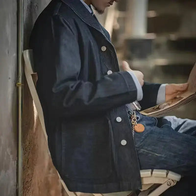 Denim Jackets Heavyweight Cotton | Men's Retro Jacket Maden