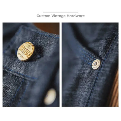 Denim Jeans Straight Fit | Men's New Retro 13oz Selvage Raw Amekaji
