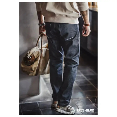 Denim Jeans Straight Fit | Men's New Retro 13oz Selvage Raw Amekaji