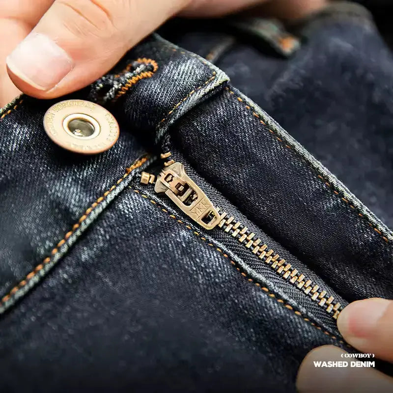Denim Washed Straight Jeans | Vintage 11.5oz Men&