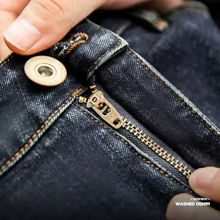 Denim Washed Straight Jeans | Vintage 11.5oz Men&