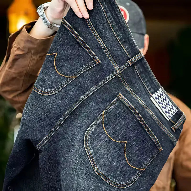Denim Washed Straight Jeans | Vintage 11.5oz Men&