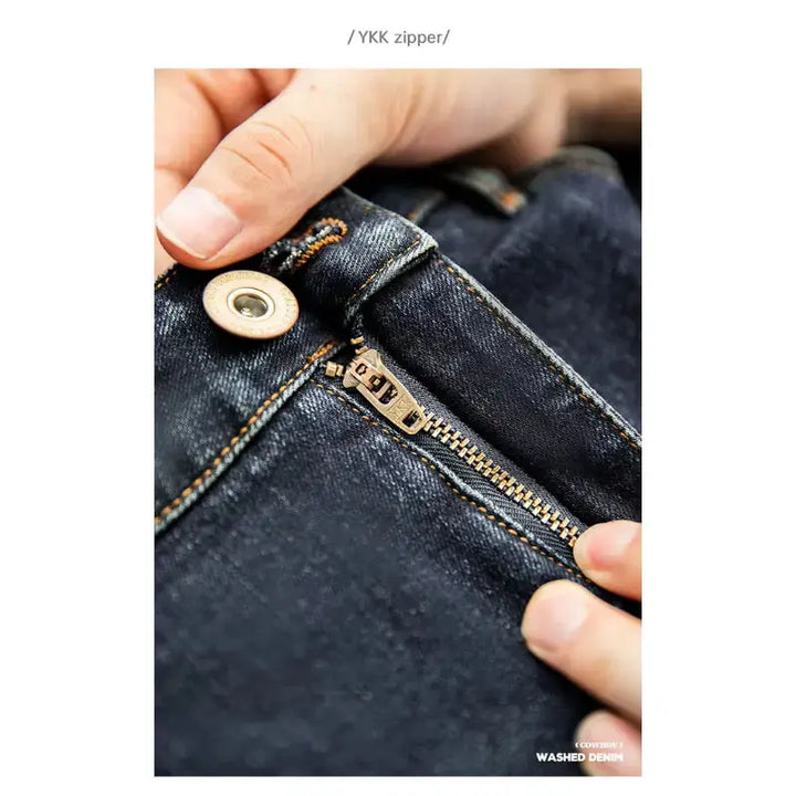 Denim Washed Straight Jeans | Vintage 11.5oz Men&