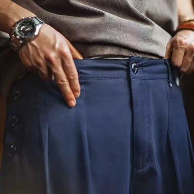 Gurkha Double Pleated Shorts | Men's Retro Casual Pants&nbsp; Amekaji