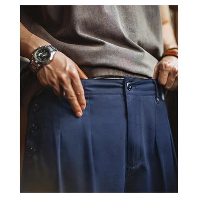 Gurkha Double Pleated Shorts | Men's Retro Casual Pants&nbsp; Amekaji