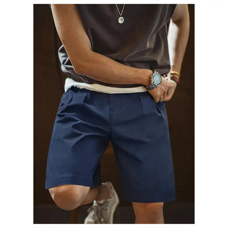 Gurkha Double Pleated Shorts | Men's Retro Casual Pants&nbsp; Amekaji