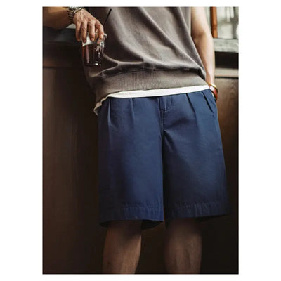 Gurkha Double Pleated Shorts | Men's Retro Casual Pants&nbsp; Amekaji