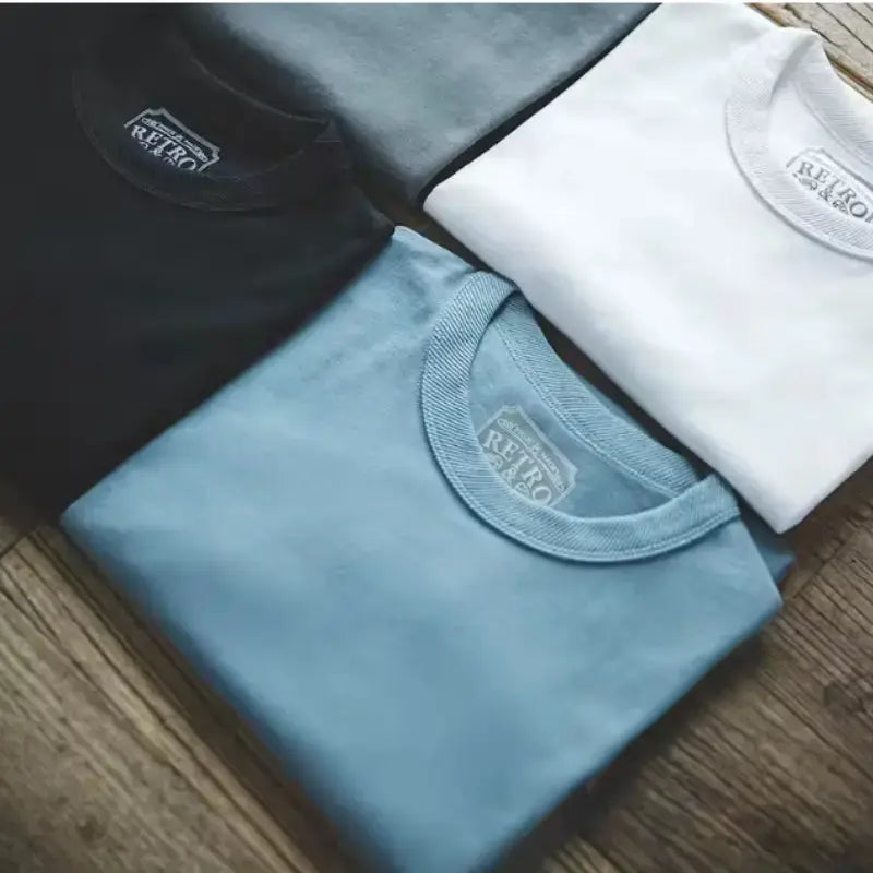 Heavyweight Cotton T Shirt | 300gsm Vintage Amekaji Tee Amekaji