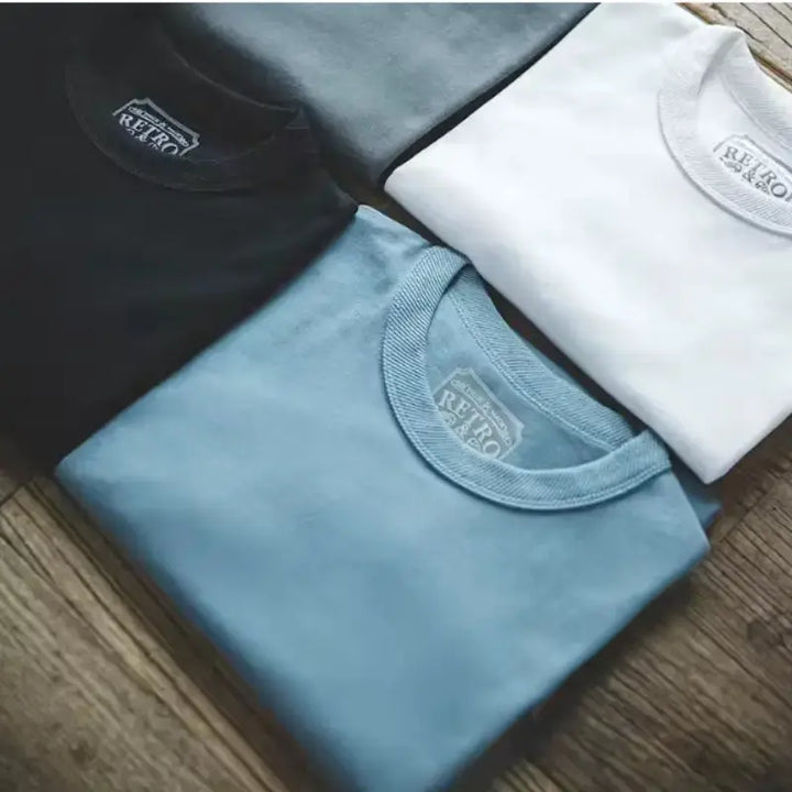 Heavyweight Cotton T Shirt | 300gsm Vintage Amekaji Tee Amekaji