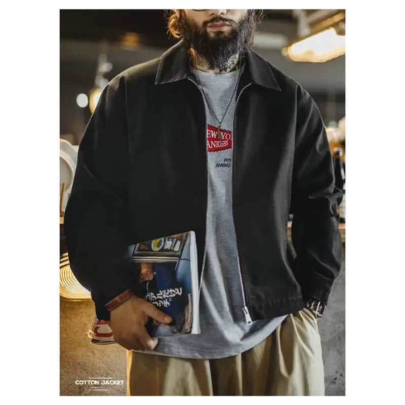 Heavyweight Cotton Workwear Jacket | Mens Vintage Amekaji Amekaji