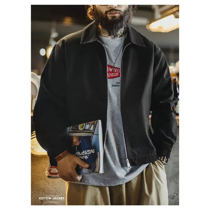 Heavyweight Cotton Workwear Jacket | Mens Vintage Amekaji Amekaji