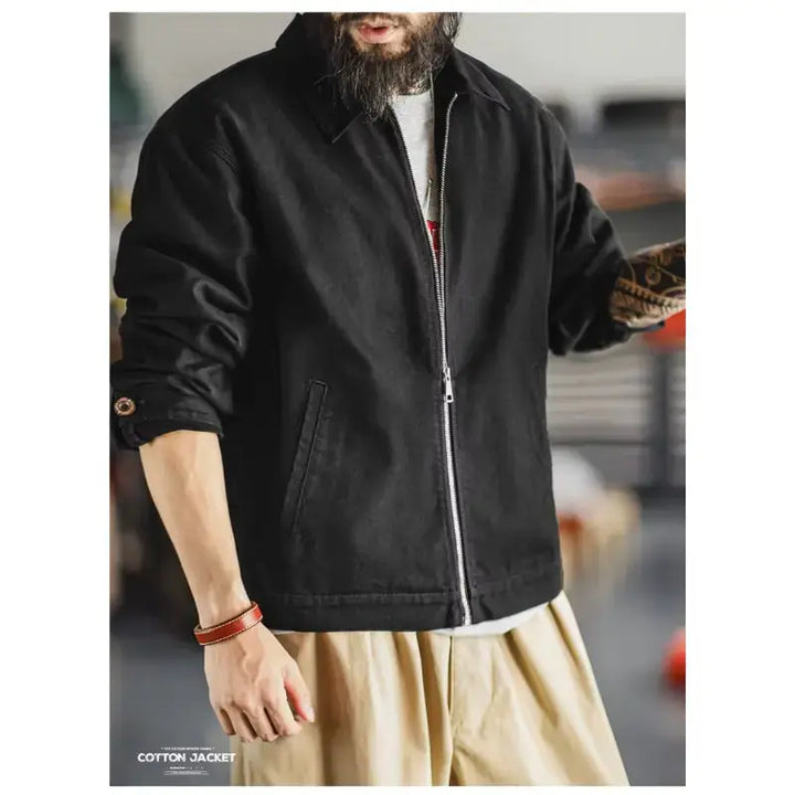 Heavyweight Cotton Workwear Jacket | Mens Vintage Amekaji Amekaji
