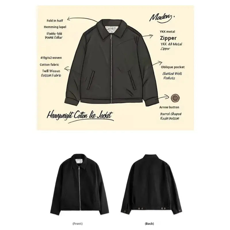Heavyweight Cotton Workwear Jacket | Mens Vintage Amekaji Amekaji