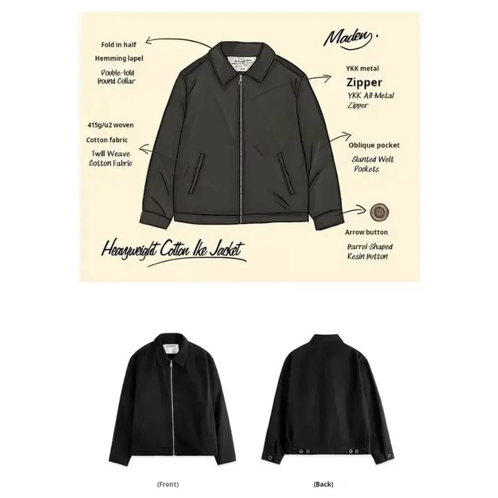 Heavyweight Cotton Workwear Jacket | Mens Vintage Amekaji Amekaji