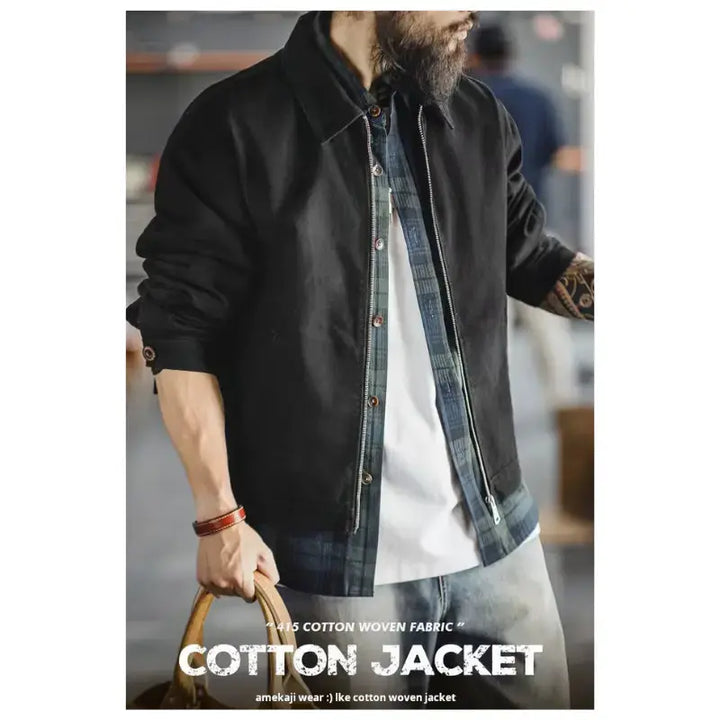 Heavyweight Cotton Workwear Jacket | Mens Vintage Amekaji Amekaji