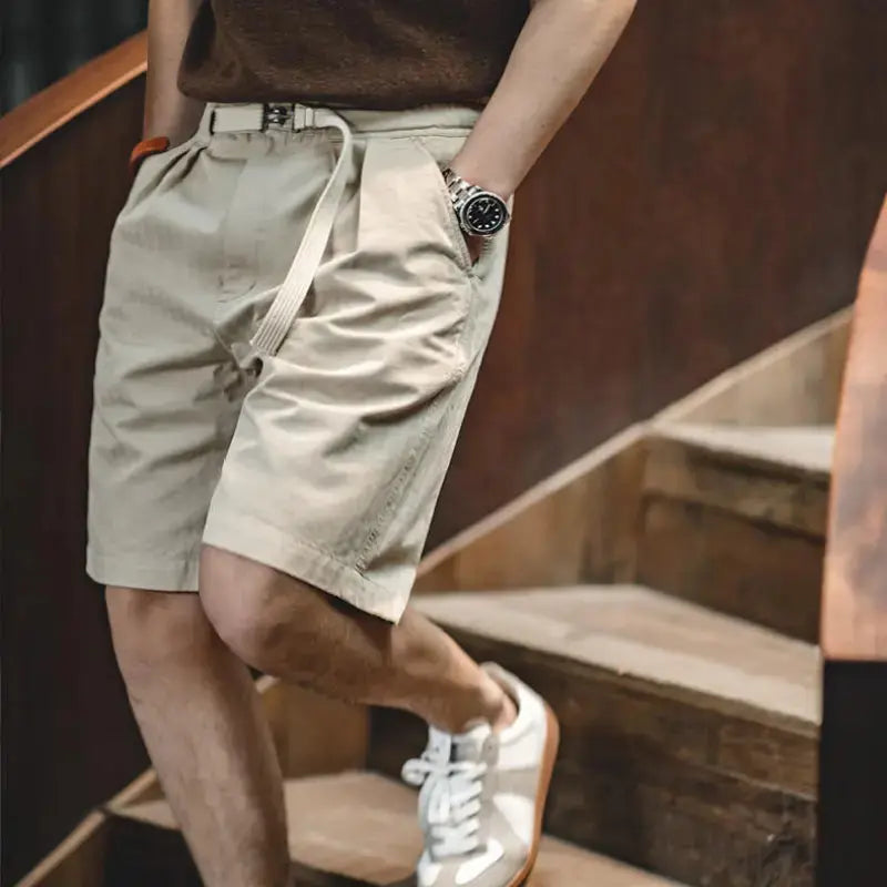 Men Cotton Cargo Shorts | Vintage P37 Military Men&