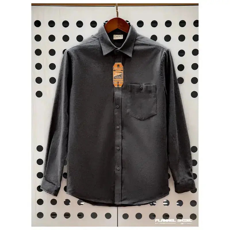 Men Cotton Shirts Business | Long Sleeve Shirt Flannel Amekaji