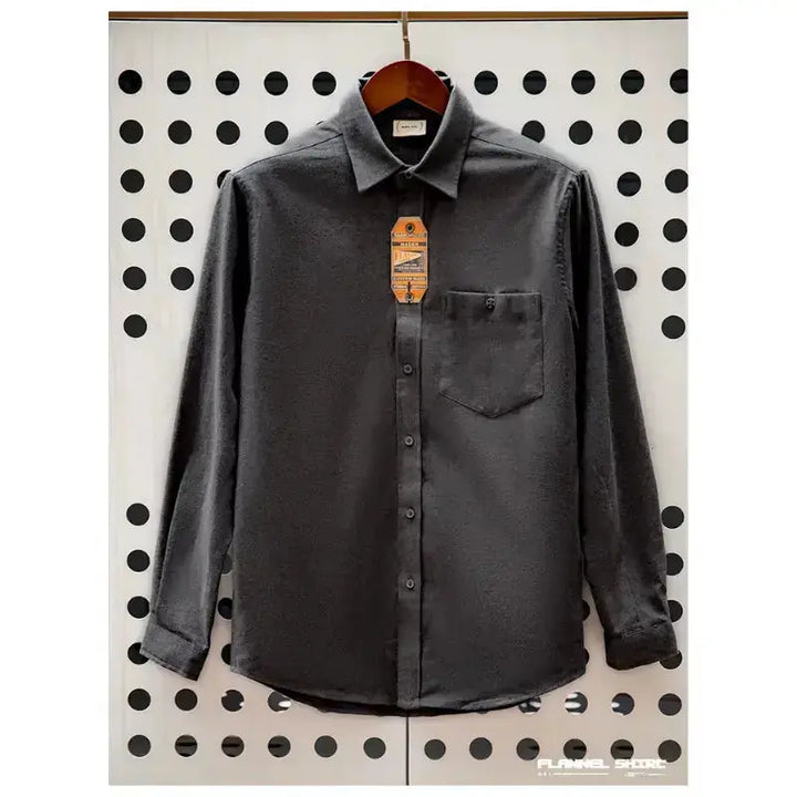 Men Cotton Shirts Business | Long Sleeve Shirt Flannel Amekaji