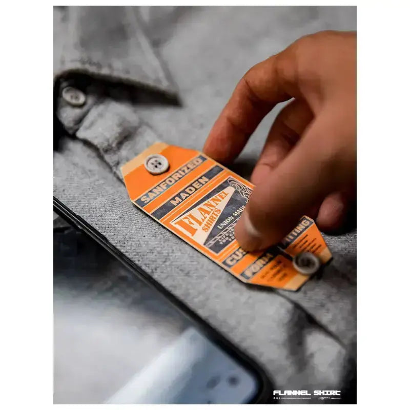 Men Cotton Shirts Business | Long Sleeve Shirt Flannel Amekaji