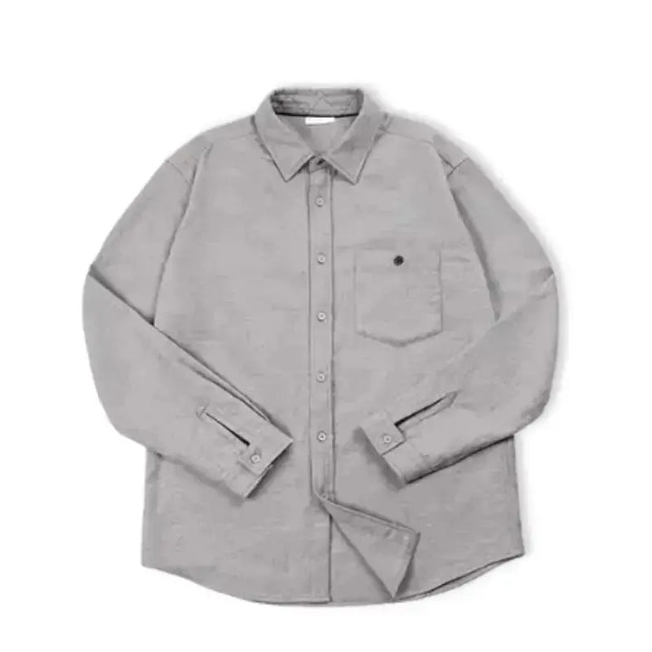 Men Cotton Shirts Business | Long Sleeve Shirt Flannel Amekaji