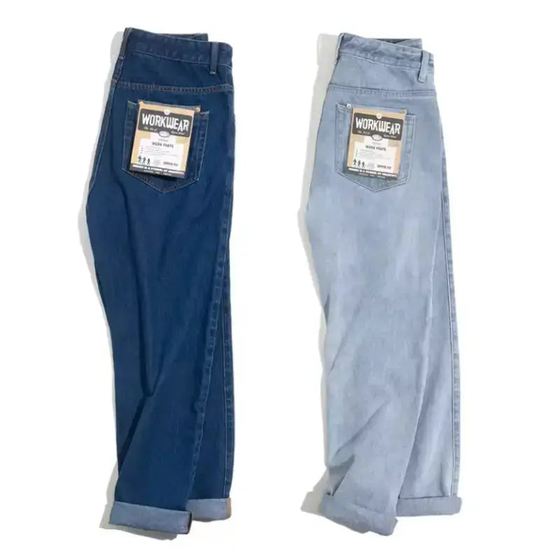 Men Denim Retro Jeans | 12.8oz Retro Loose Straight Jeans Amekaji