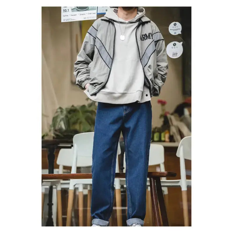 Men Denim Retro Jeans | 12.8oz Retro Loose Straight Jeans Amekaji