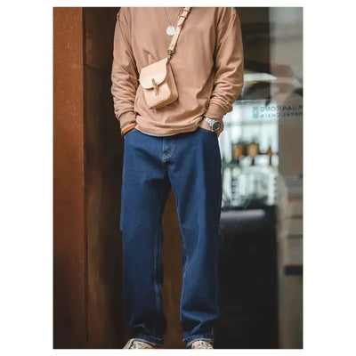 Men Denim Retro Jeans | 12.8oz Retro Loose Straight Jeans Amekaji