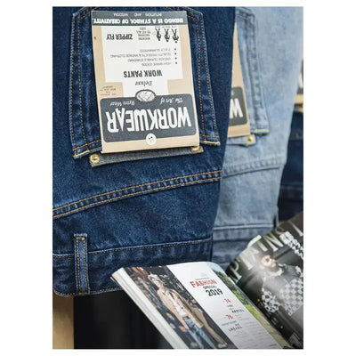 Men Denim Retro Jeans | 12.8oz Retro Loose Straight Jeans Amekaji