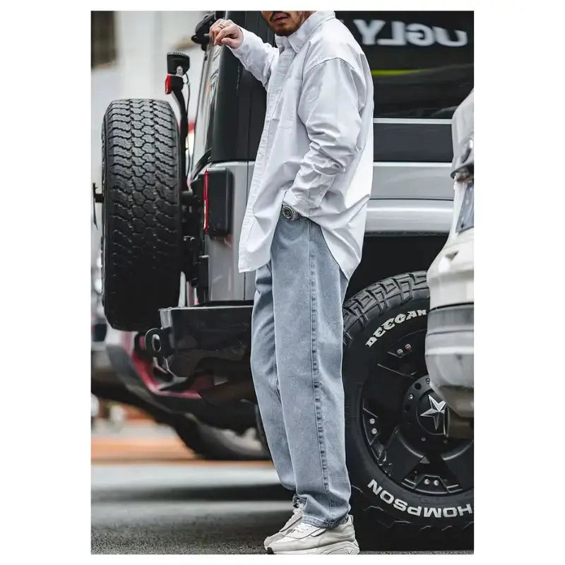 Men Denim Retro Jeans | 12.8oz Retro Loose Straight Jeans Amekaji
