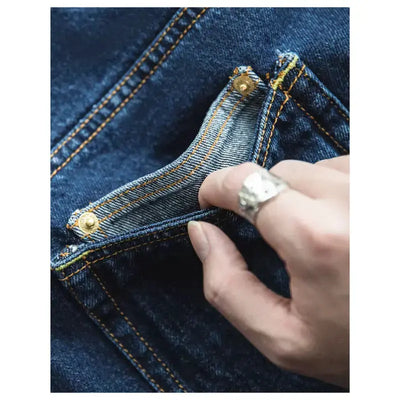 Men Denim Retro Jeans