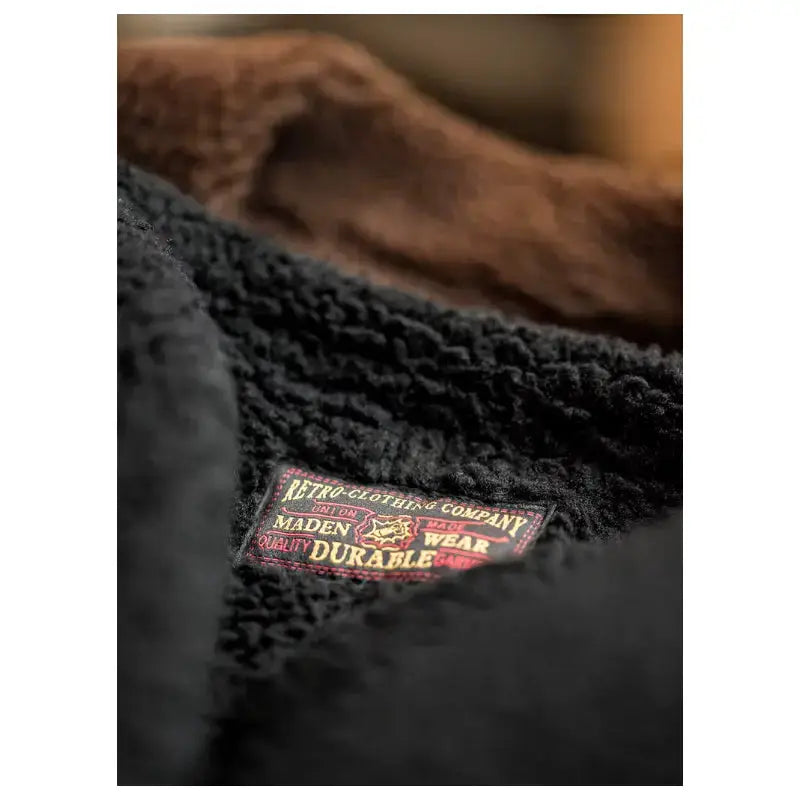 Men Jacket Vintage Workwear | Padded Fleecing Oversize Coat Amekaji