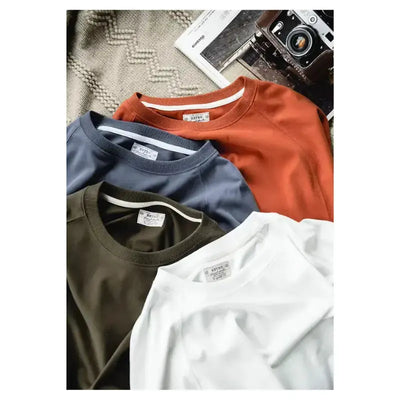 Men Long Sleeve T-shirt | Cotton Retro Casual Vintage Maden
