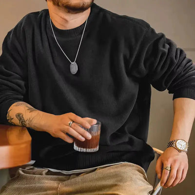 Men Polar Fleece Sweatshirt | Neck Pullover Warm Thickened Maden