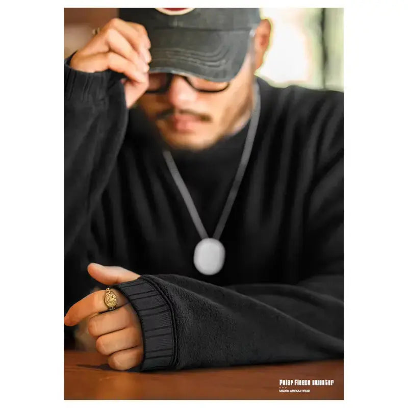 Men Polar Fleece Sweatshirt | Neck Pullover Warm Thickened Maden