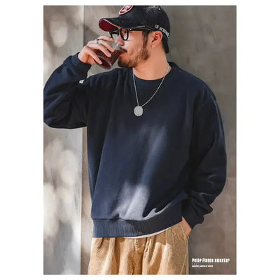 Men Polar Fleece Sweatshirt | Neck Pullover Warm Thickened Maden