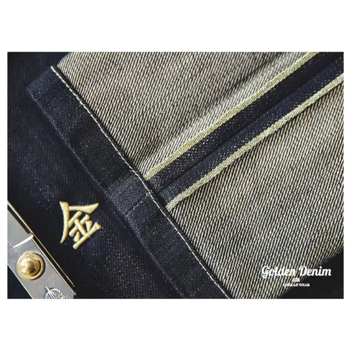 Mens Heavyweight Denim Jeans | Vintage 15oz Straight Fit Jeans Amekaji