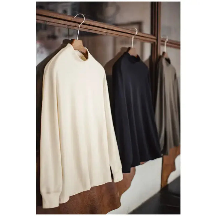 Mens High Neck Warm | Long SleeveThermal Underwear Amekaji