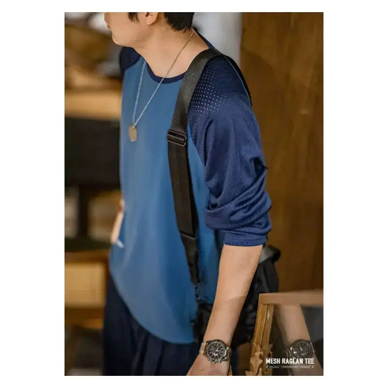 Mens Spring Round Neck | Pullover Breathable Layering Tee Maden